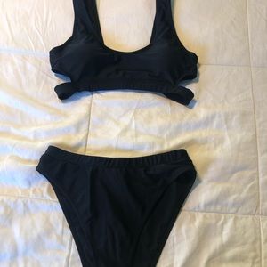 Sexy Black High Waisted Bikini